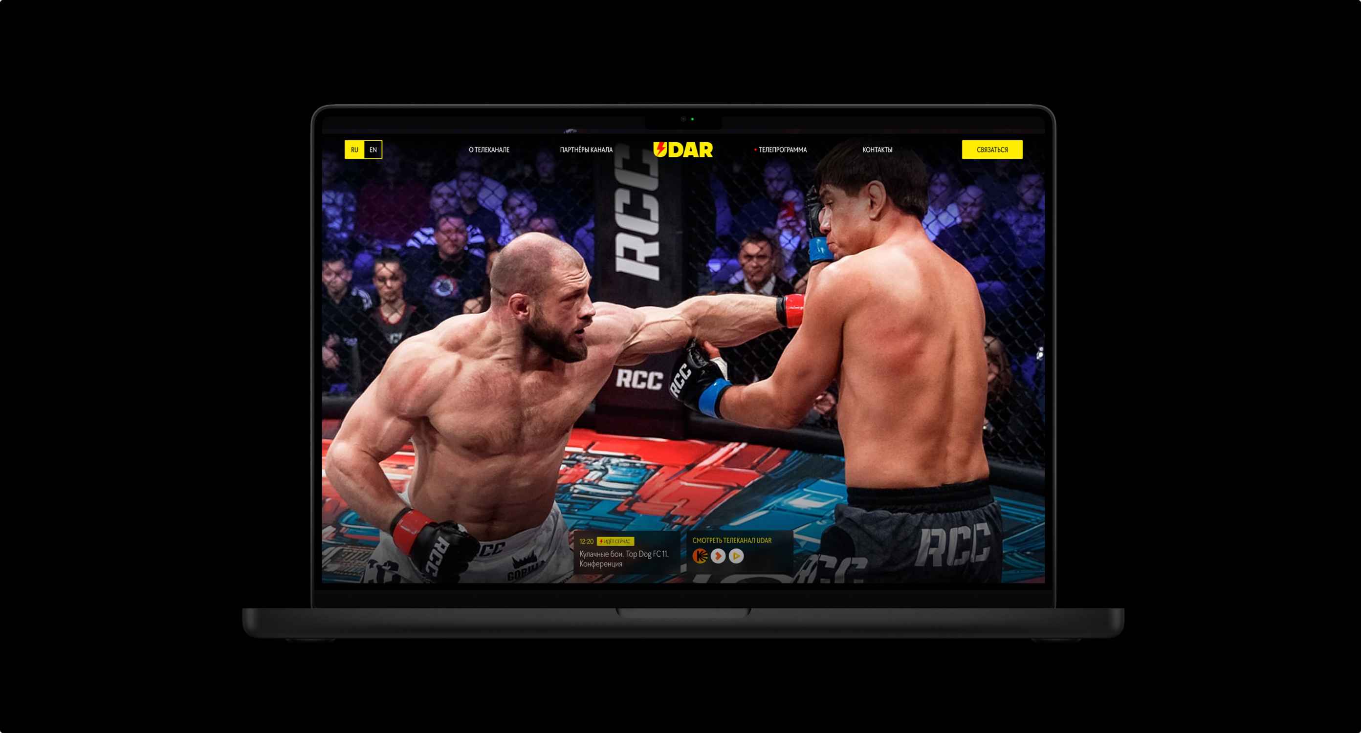 Udar. Одностраничный сайт. Изображение 1